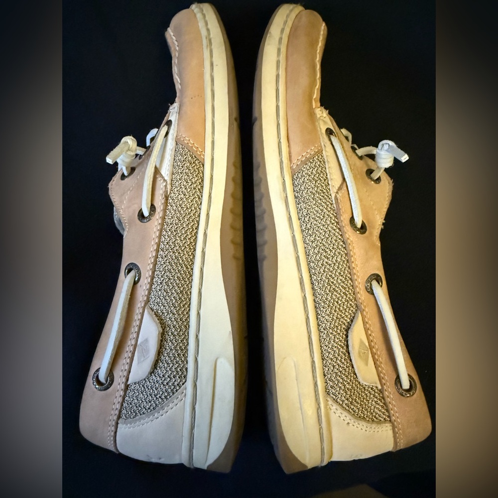 Sperry Woman’s STS97405 Light Brown Boat Deck Shoes OSS - Picture 3 of 7